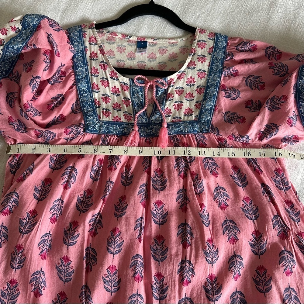 Old Navy ASO I Woke Up A Vampire Dress Womens M Floral Boho Cottage Coquette - Picture 9 of 16